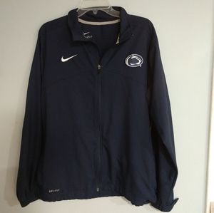 Penn State Nike Dri Fit zip up jacket